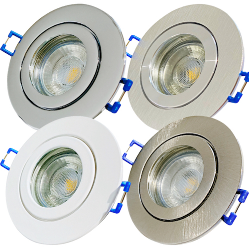 12Volt LED Einbauspot Feuchtraum Dusche Badezimmer Vordach Nassraum 3W SMD IP44