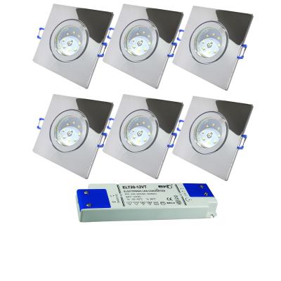 12Volt | SMD LED Bad Einbauleuchten IP44 | 3Watt | LED Trafo dabei