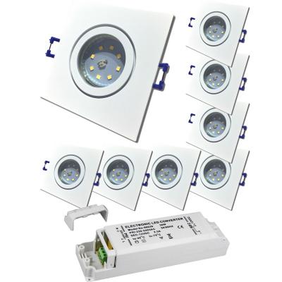 12Volt | SMD LED Bad Einbauleuchten IP44 | 3Watt | LED Trafo dabei