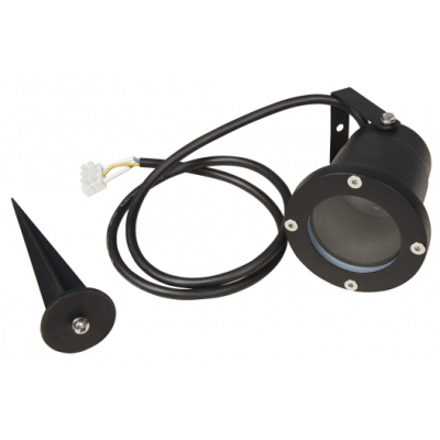 3Watt - IP65 LED Boden Einbaustrahler | Aufbaustrahler | 230Volt | Schwarz