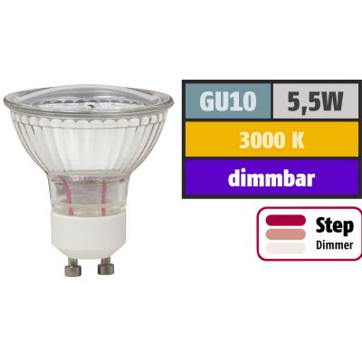 Bodeneinbaustrahler / Aufbaustrahler / SMD LED / 230Volt / IP65 / 5W STEP DIMMBAR