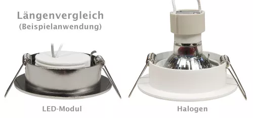 Flacher SMD LED Einbaustrahler Tomas | 230V | 5W | STEP DIMMBAR | ET=30mm