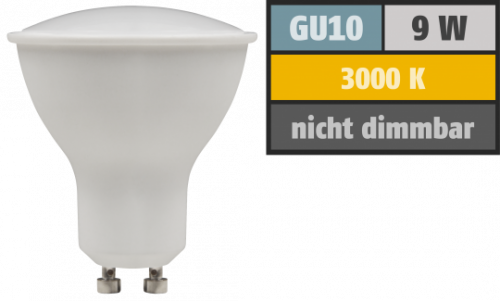SMD LED Einbaustrahler Tom | 230Volt | 9 Watt | 900 Lumen | Silber