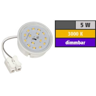 LED Einbaustrahler Tom | Flach | 230V | 5W | ET-28mm | Edelstahl gebürstet | DIMMBAR