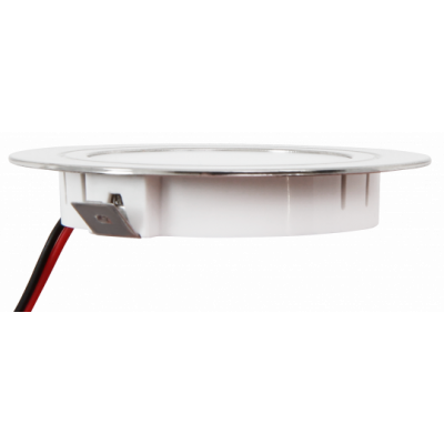 10 Stück Flache LED Möbel Einbaustrahler Mira - 12V - 2,4W - Loch 58 - 60mm