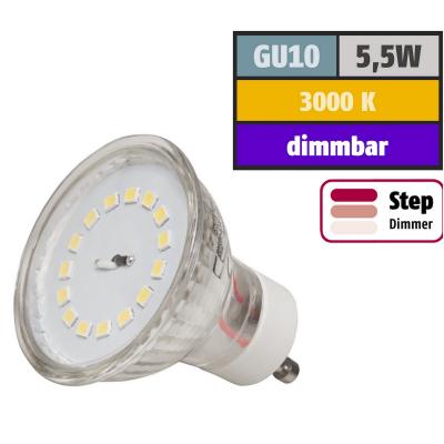 Step Dimmbar | 5W SMD LED Bad Einbauleuchte Marina 230 Volt | IP44