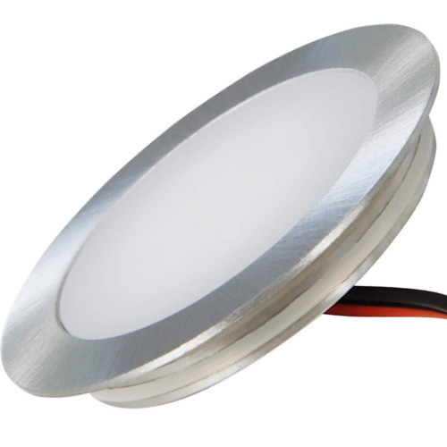 10er Set SMD Bodeneinbauspots 12Volt + 2 x LED Rundtrafo. Für Laminat, Parkett, Fliesen usw. Begehbar - IP67. Abwaschbar.