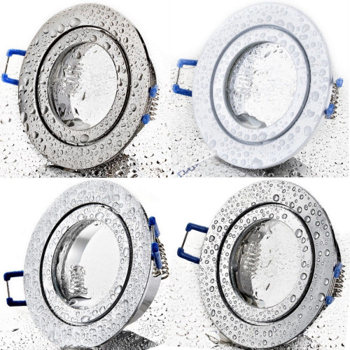 4er Set = 12Volt Bad Einbaustrahler Marina | IP44 | 3W | MCOB LED | inklusive LED Trafo 15Watt