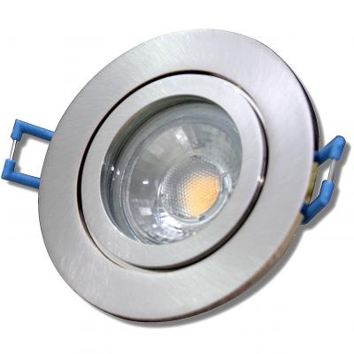 5er Set = 12Volt Bad Einbaustrahler Marina | IP44 | 3W | MCOB LED | inklusive LED Trafo 20Watt