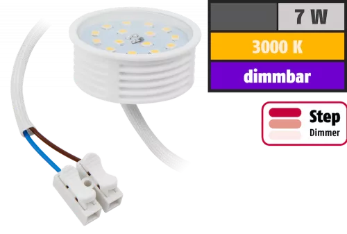 LED Einbauleuchte Marina / 230V / 7W / STEP DIMMBAR / ET = 32mm / IP44