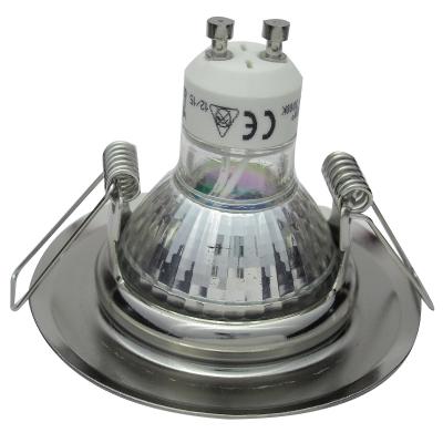 SMD LED Einbaustrahler Tom / 230Volt / 7Watt / 470Lumen / Silber