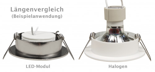 LED Einbauleuchte Marina / 230V / 7W / DIMMBAR / ET = 32mm / IP44