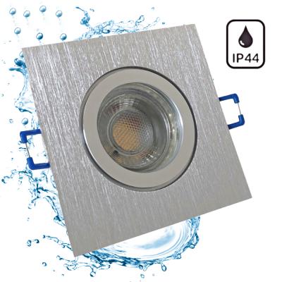 3W LED Bad Einbaustrahler Marin | 12V | IP44 | Eckig | Klares Schutzglas | Ohne Transformator