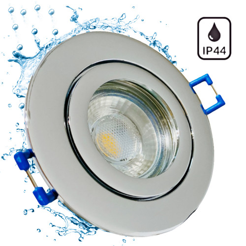 LED Bad Einbauspot Marina / DIMMBAR / 7W / Ø=83mm / IP44 / Rostfrei / 450Lumen