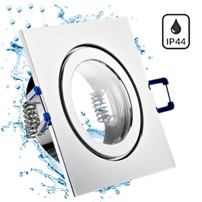 Eckiger Bad Einbaustrahler Marin / 12Volt / IP44 / Ohne LED Leuchtmittel