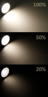 MCOB LED Modul, 5Watt, 400 Lumen, 230Volt, Step dimmbar, Warmweiß, 3000Kelvin