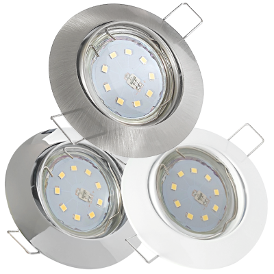 12Volt LED Einbaustrahler Jan | 5Watt | Gu5.3 Sockel | MR16 Fassung | Mit LED Transformator