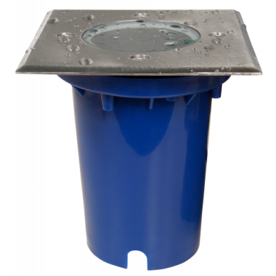 Bodeneinbauleuchte McShine BL-12Q, GU10-Fassung, 120x120x125mm, mit 2 Eingängen