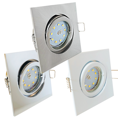 SMD LED Einbauleuchte Dario / 230V / 7Watt / Quadratisch