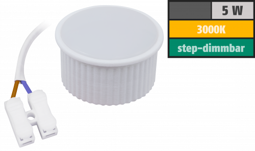 SMD LED-Modul, 5Watt, 440Lumen, 230V, 50 x 25mm, Warmweiß, Step-dimmbar