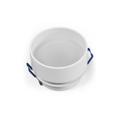 Aufbaurahmen, rund, mit Frontglas, weiss, für LED Module 230V