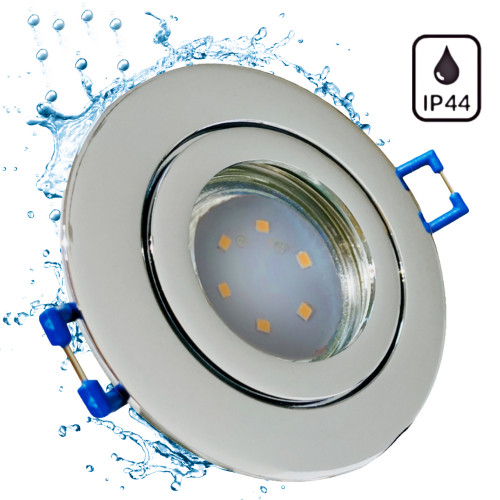Step Dimmbar | 5W SMD LED Bad Einbauleuchte Marina 230 Volt | IP44