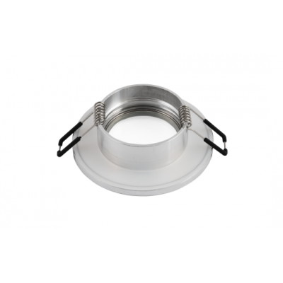 IP44 Einbaurahmen, Aluminium, Rund, Schutzglas, Schraubanschluss