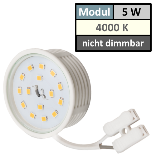 85mm IP44 LED Bad Einbauspots | 230V | 5W | Loch = 60 - 70mm | Schraubadapter