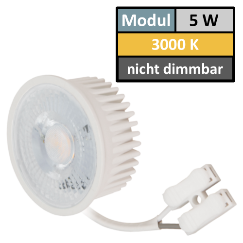 85mm IP44 MCOB LED Bad Einbauspots | 230V | 5W | Loch = 60 - 70mm | Schraubadapter