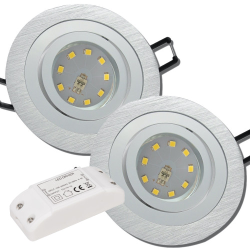 12Volt LED Einbaustrahler Sandy | 3Watt | Gu5.3 Sockel | MR16 Fassung | Trafo notwendig
