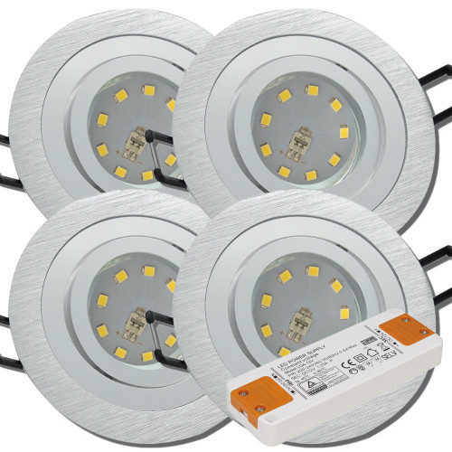 12Volt LED Einbaustrahler Sandy | 3Watt | Gu5.3 Sockel | MR16 Fassung | Trafo notwendig
