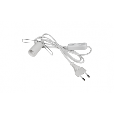 LAMPENFASSUNG E14 mit 1,5M KABEL, SCHALTER UND EUROSTECKER