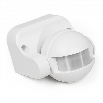 IR BEWEGUNGSMELDER  180°, 1.200W, IP44, WEISS, LED GEEIGNET