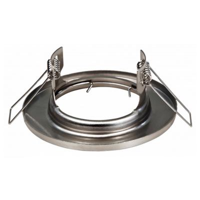 LED Einbaustrahler Tom | Flach | 230V | 5W | ET-28mm | Silber | Milchglas