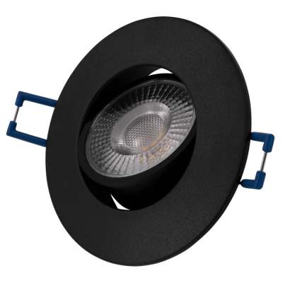 LED Einbauleuchte - 230V - 4.5W - 450Lumen - Schwarz - Ø=90x25mm