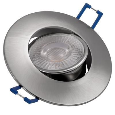 LED Einbauleuchte - 230V - 4.5W - 450Lumen - Silber - Ø=90x25mm