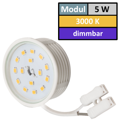 85mm IP44 LED Bad Einbauspots | 230V | 5W | Loch = 60 - 70mm | DIMMBAR