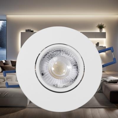 LED Einbauleuchte - 230V - 4.5W - 450Lumen - Weiss - Ø=90x25mm