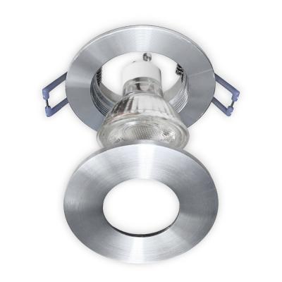 IP44 Einbaurahmen, Aluminium, Rund, Schutzglas, Schraubanschluss