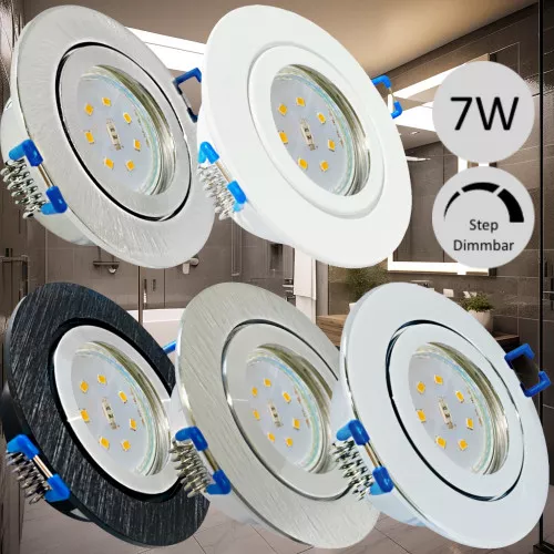 LED Einbauleuchte Marina / 230V / 7W / STEP DIMMBAR / ET = 32mm / IP44