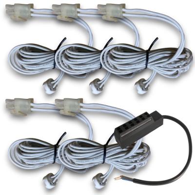 5er Set = 12Volt Bad Einbaustrahler Marin | IP44 | 5W | MCOB LED | inklusive LED Trafo 36Watt