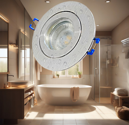 5W LED Bad Einbauleuchte Marina 230 Volt / IP44 / Clipring / 400 Lumen