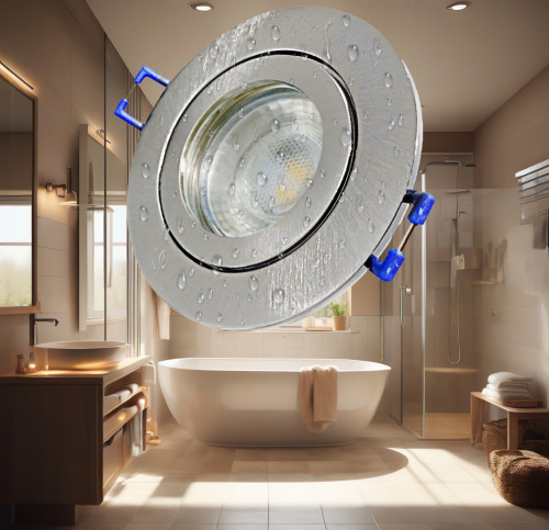 5W LED Bad Einbauleuchte Marina 230 Volt / IP44 / Clipring / 400 Lumen