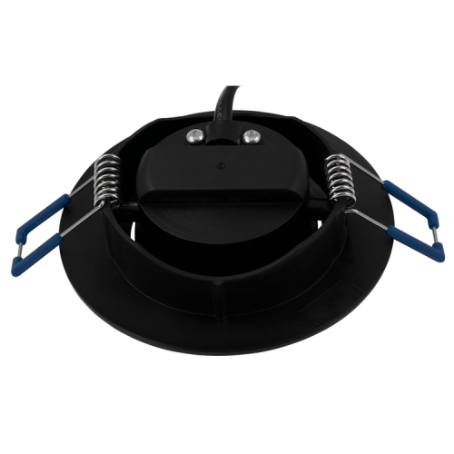 LED Einbauleuchte - 230V - 4.5W - Schwarz - Step dimmbar - Ø=90x25mm