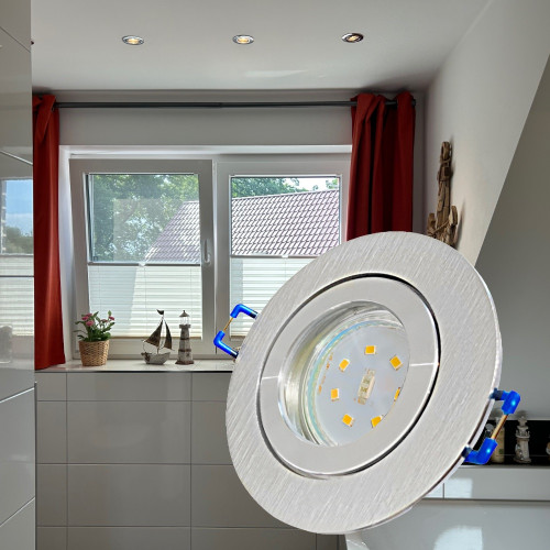 12Volt SMD LED Bad Einbaustrahler Marina | IP44 | 3 Watt | LED Trafo dabei