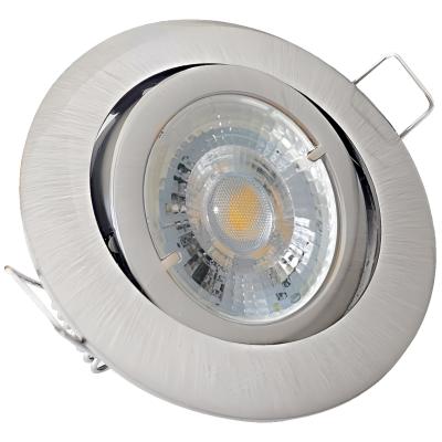 12Volt MCOB LED Einbaustrahler Timo | 5Watt | Gu5.3 Sockel | MR16 Fassung | Mit LED Trafo