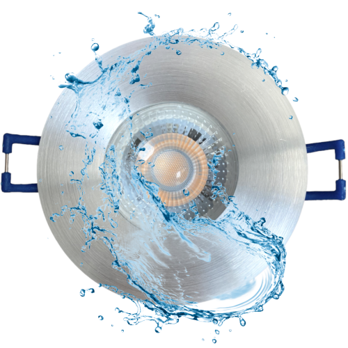 12Volt Bad Einbaustrahler IP44 - 3W - Schraubadapter - LED Trafo dabei