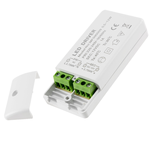 2 Stück Flache LED Möbel-Einbaustrahler Mila 12V - 2,4W - LED Trafo