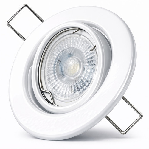 230Volt / Decken- Einbauspot Tomas / 7Watt / LED Leuchtmittel / Gu10 / Stufenlos DIMMBAR