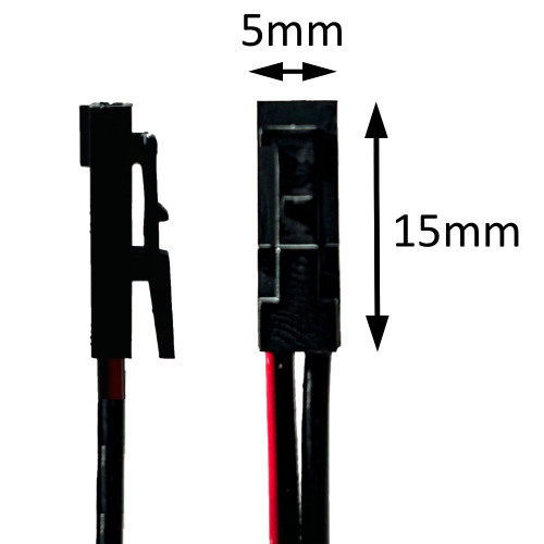 2er Set / Flache LED Einbauspots Lina / 12Volt / 3W / Kabelbaum / Stecker/ Verteilerleiste / LED Trafo vormontiert